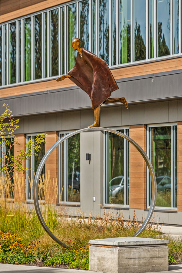 Larkspur Comm Ctr - Sculpture title: Time